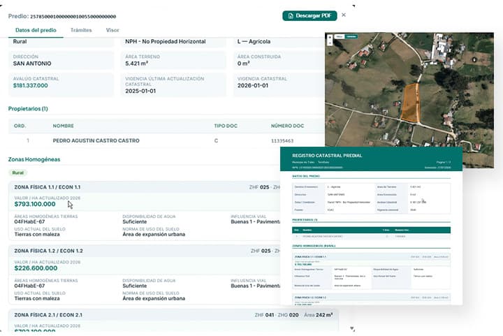 Gestión Catastral — captura de referencia